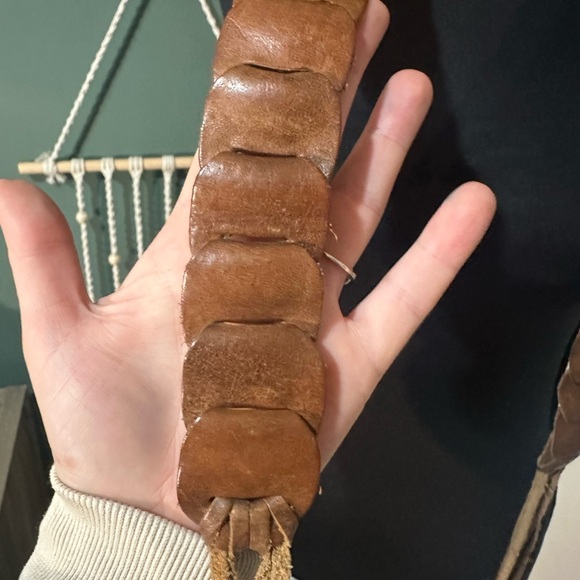 Brown Western Braided Belt size XL - Picture 2 of 6